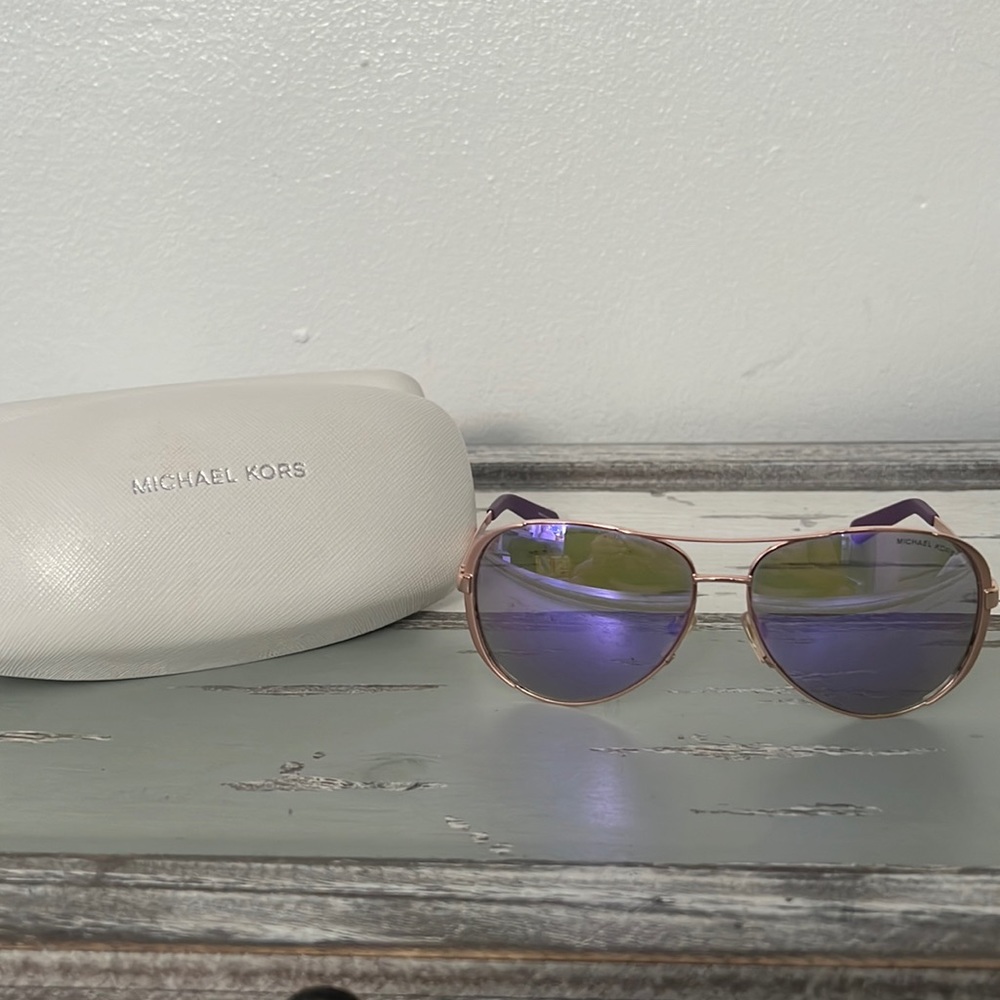 MK Gold & Purple aviators